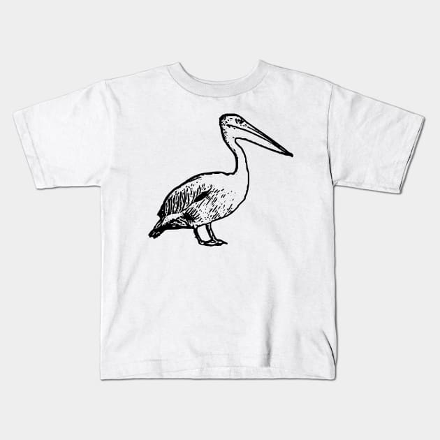 Pelican Kids T-Shirt by Tomoe Ren